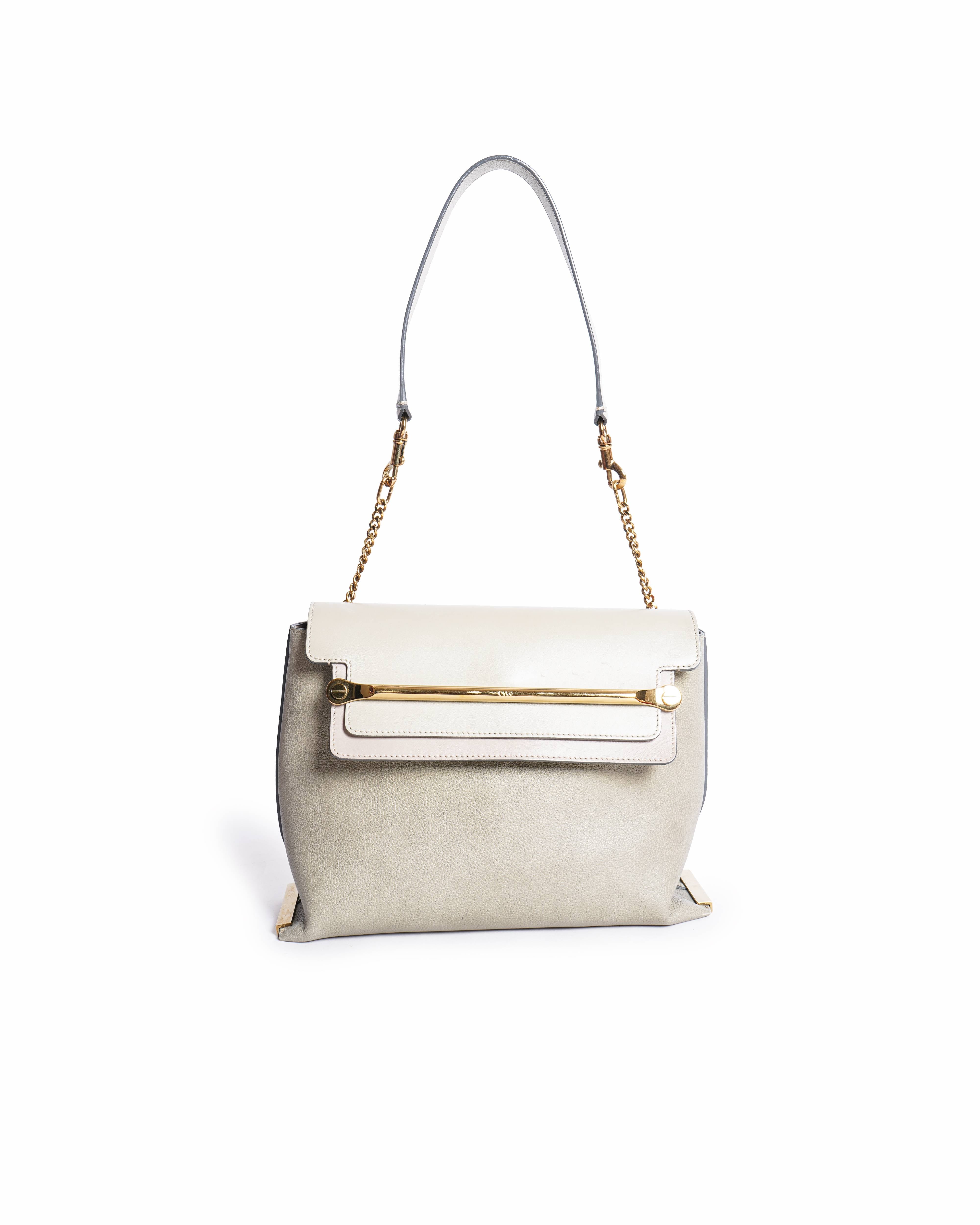 Chloé clare leather shoulder bag