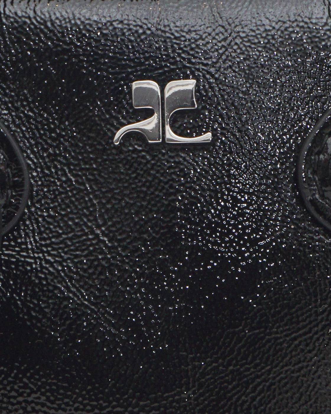 Courrèges Black Ac Stud Naplack Mini Satchel