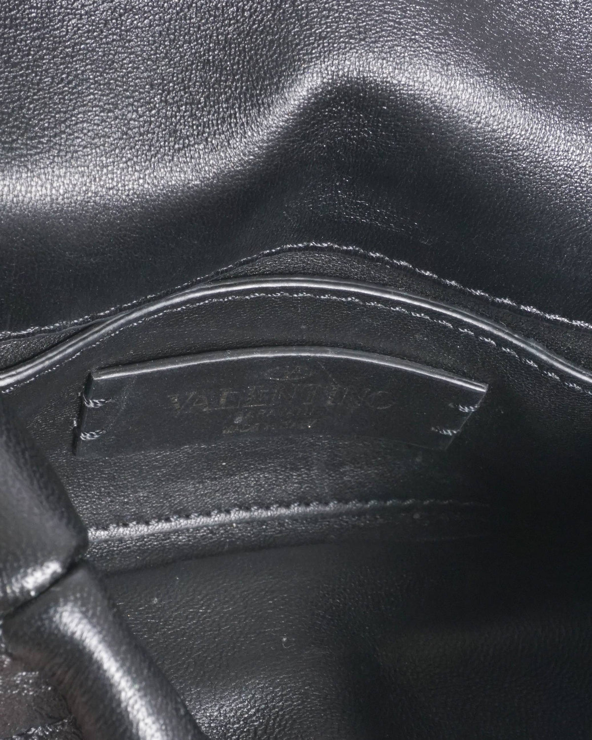 Valentino Garavani Black Nappa Roman Stud Crossbody Bag