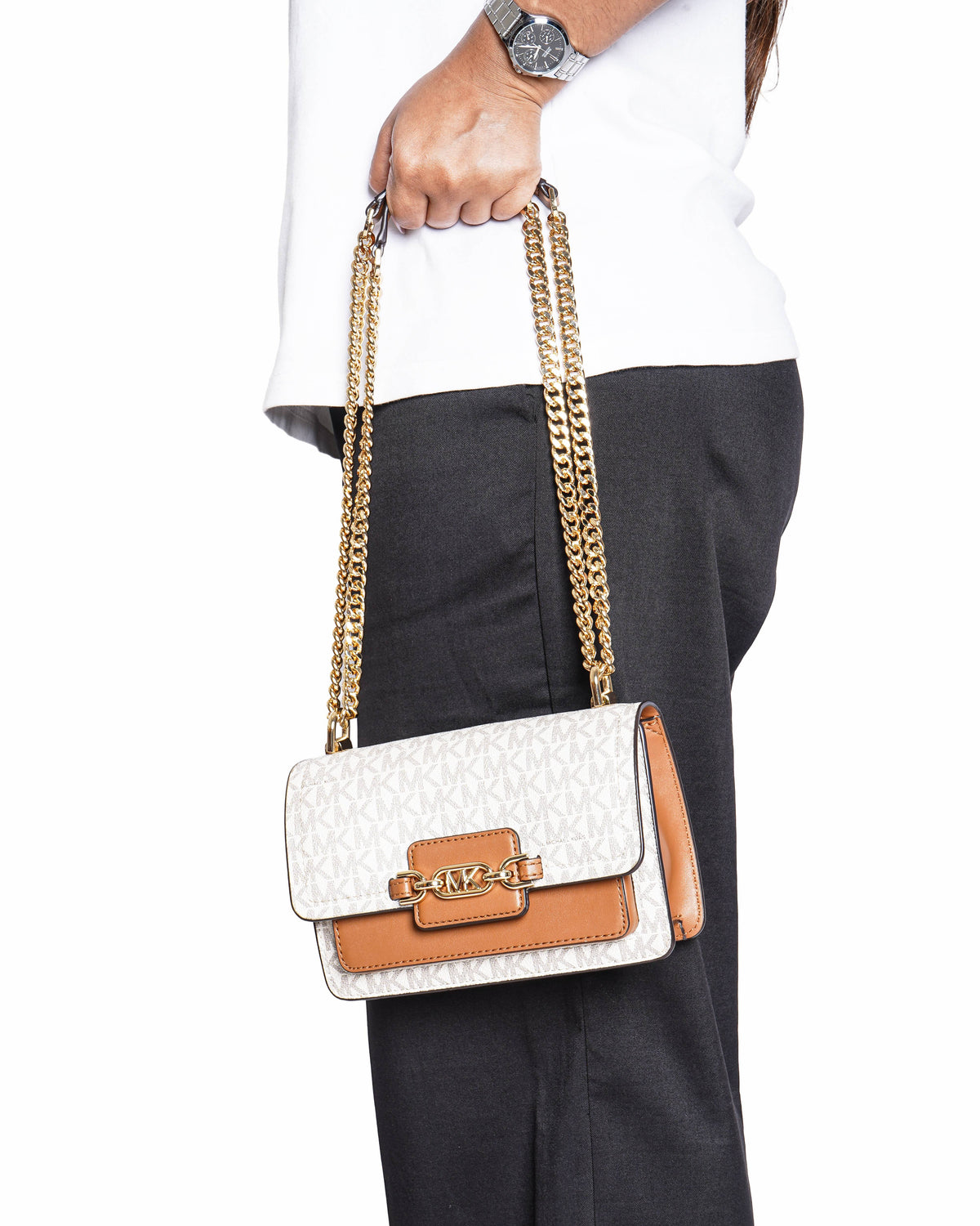 Michael Kors Heather Large Logo Crossbody Bag