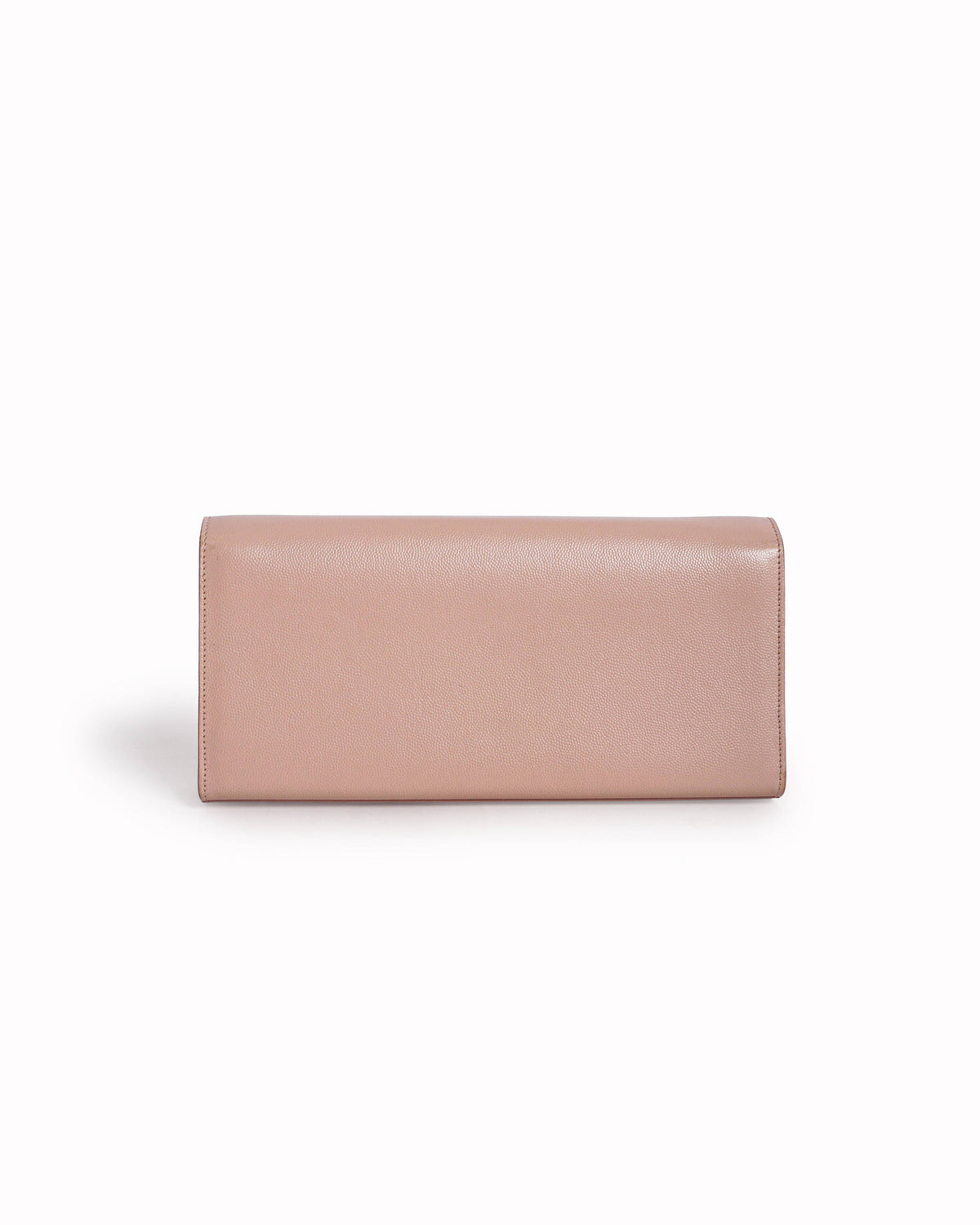 Saint Laurent Light Pink Leather Cassandre Clutch