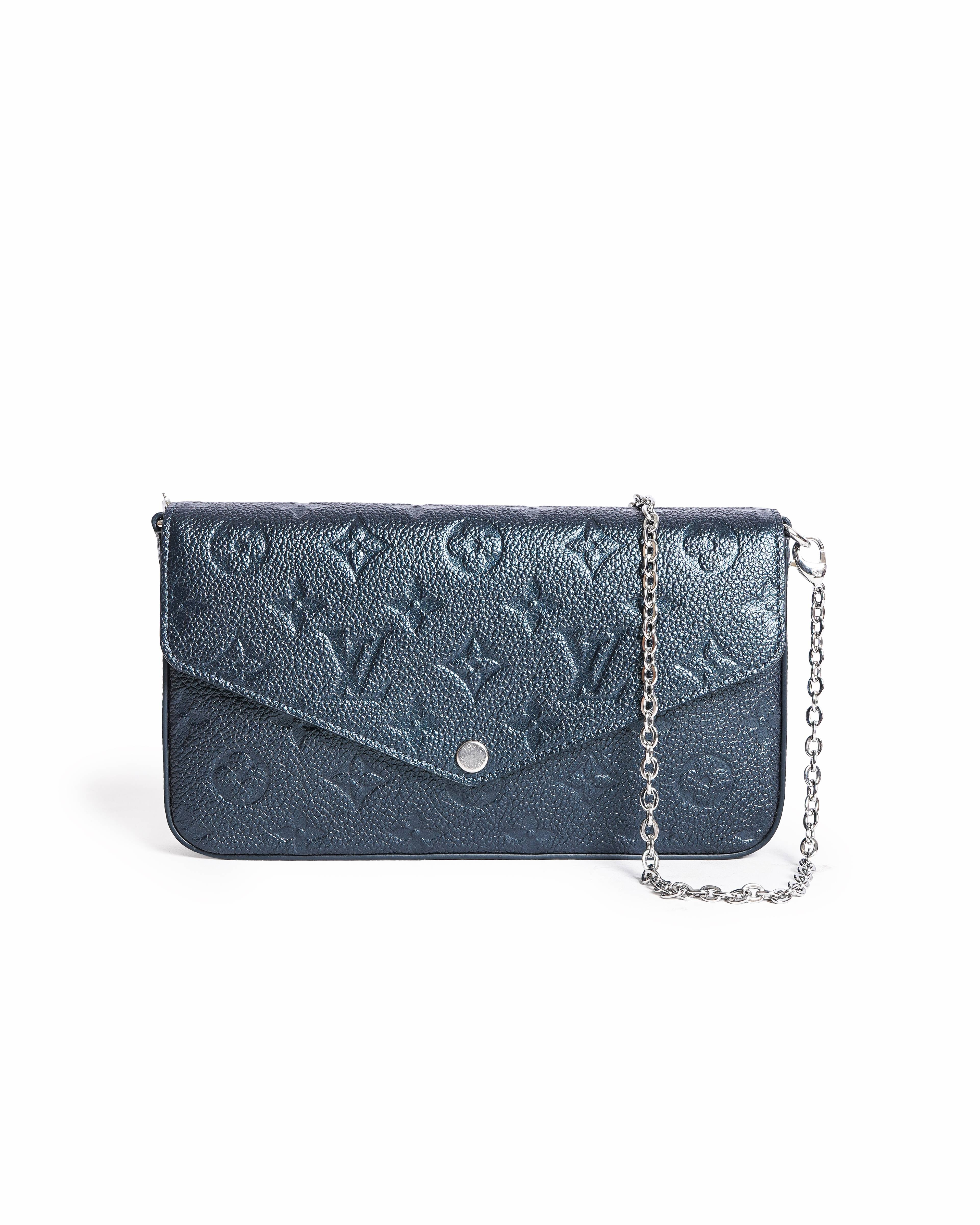 Louis Vuitton Pochette Félicie Monogram Empreinte Leather Crossbody Bag