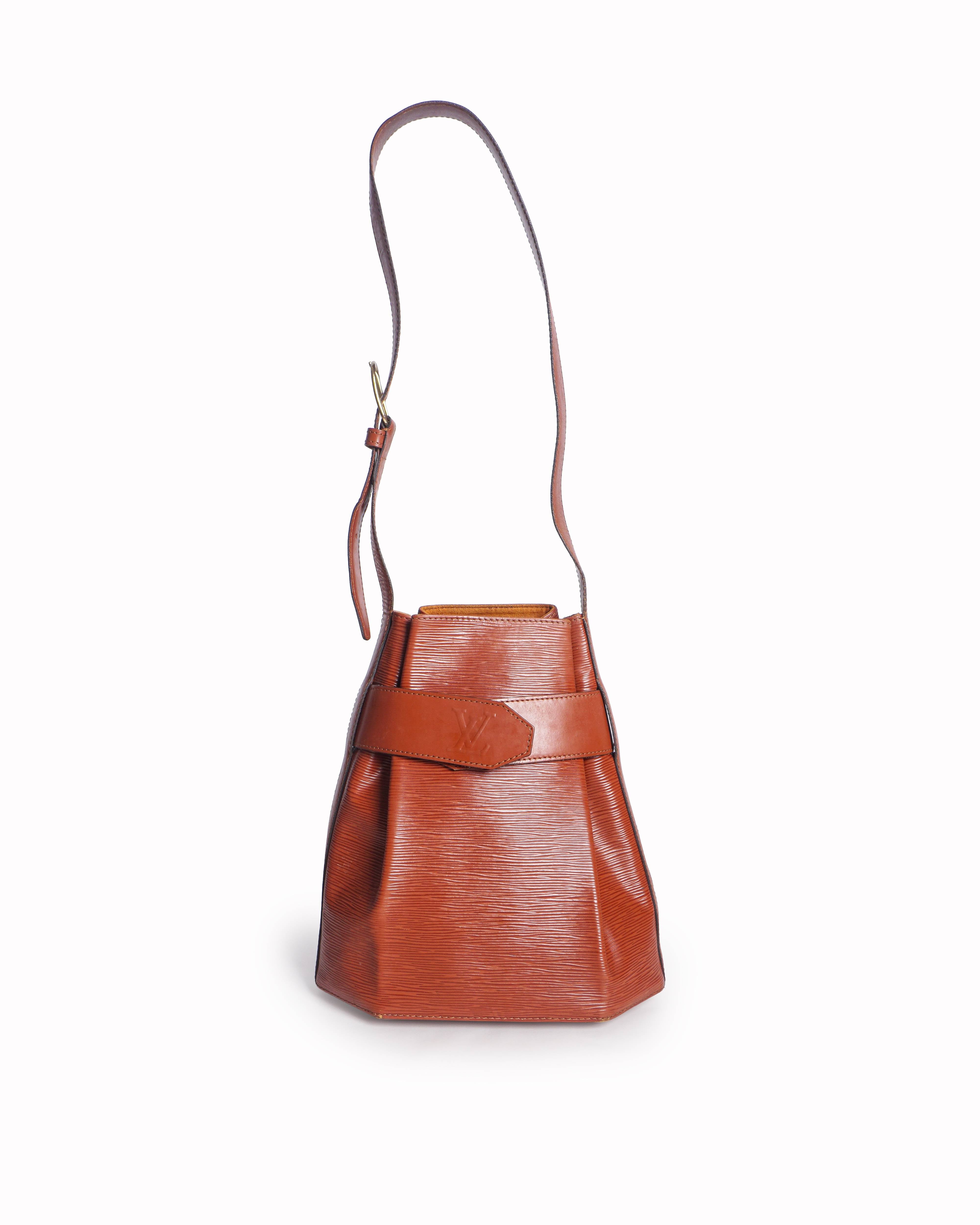 Louis Vuitton Brown Epi Leather Sac d'Epaule PM Shoulder Bag