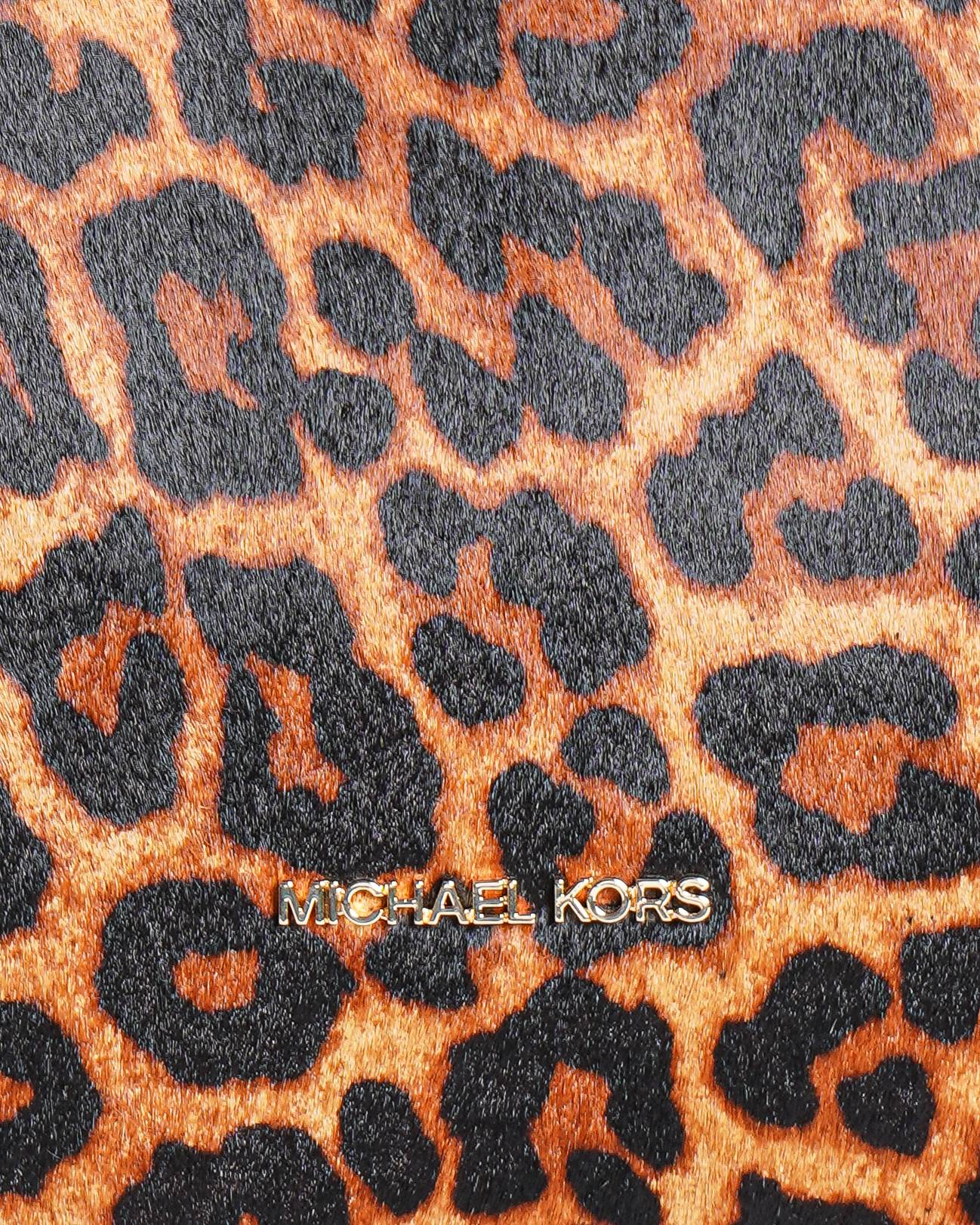 Michael kors leopard Nayla Medium Shoulder Bag