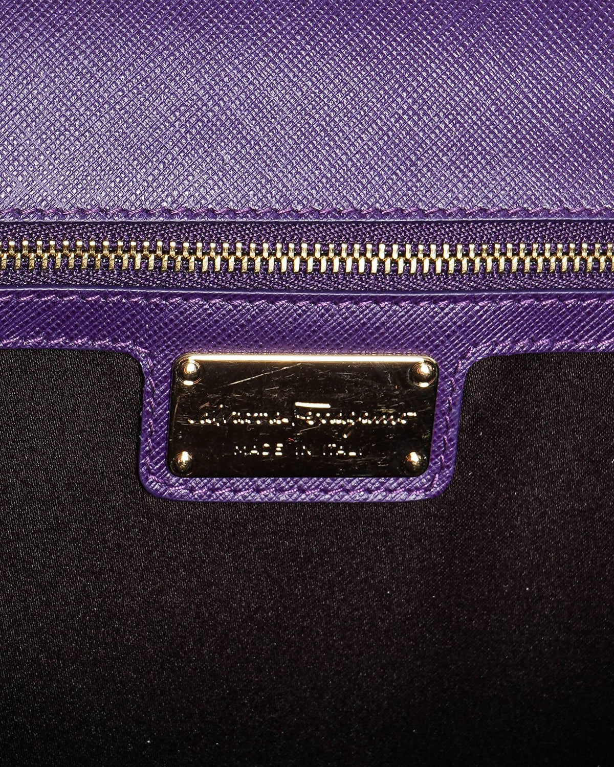 Salvatore Ferragamo Vara Bow Crossbody Bag In Purple