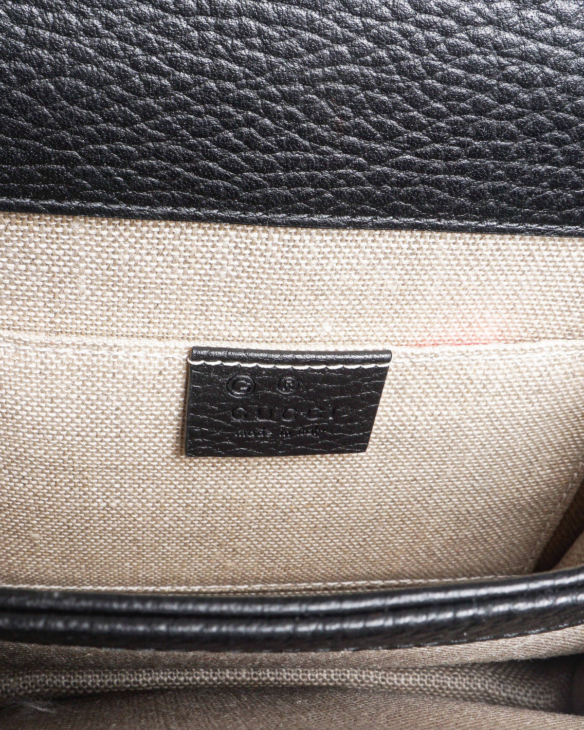 Gucci Black Dollar Interlocking GG Small Crossbody Bag
