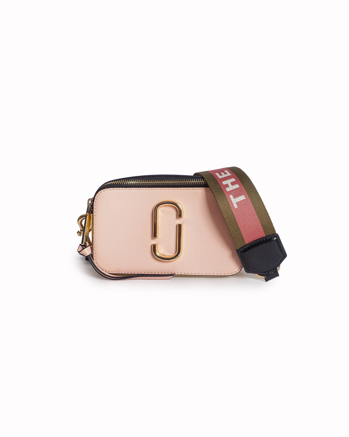 Marc Jacobs Dusty Rose Pink Saffiano Leather Snapshot Bag