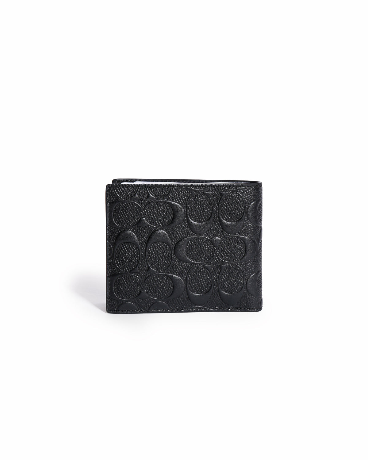 Coach 3 In 1 Signature Embossed Compact Bifold Wallet