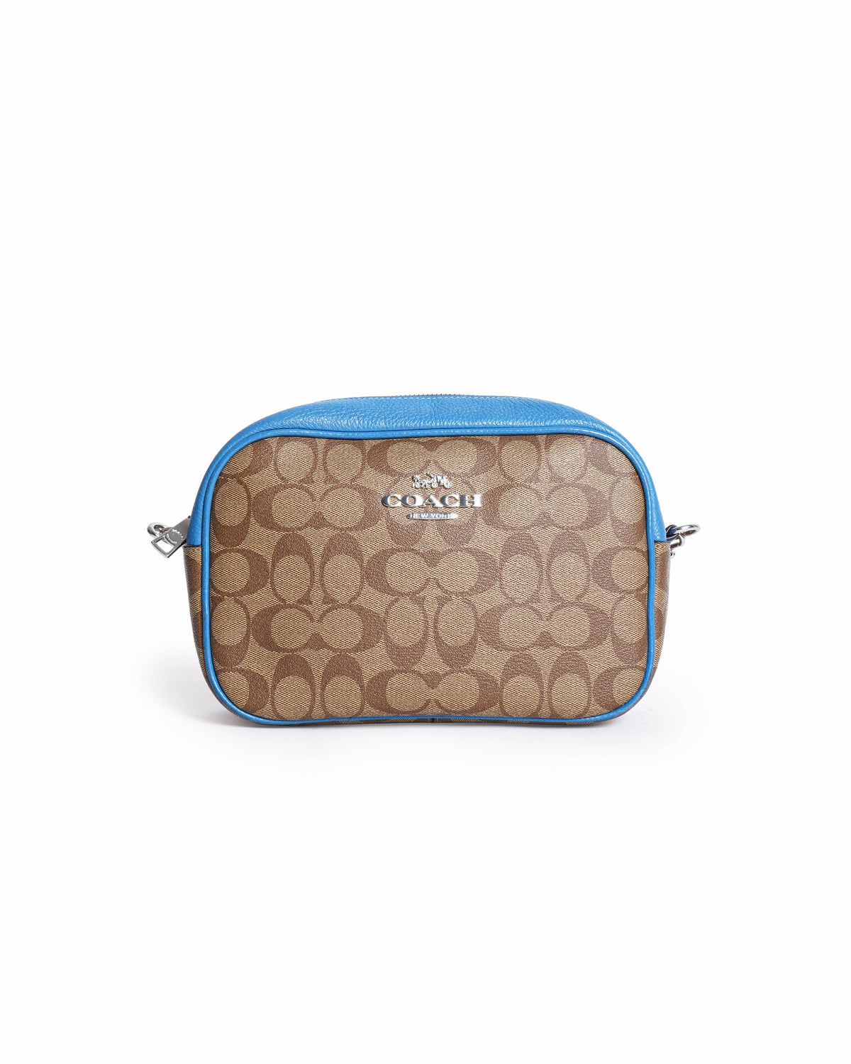 Coach Monogram Jamie Crossbody Bag In Blue
