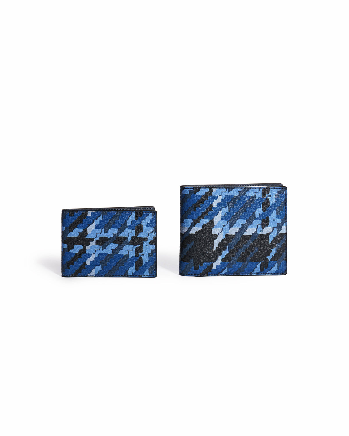 Coach Blue Plaid 3-in-1 Leather Bifold Wallet