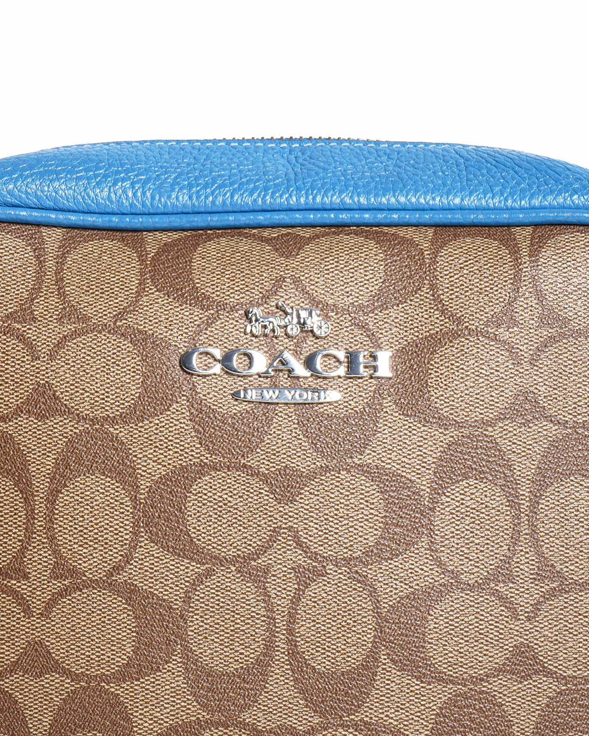 Coach Monogram Jamie Crossbody Bag In Blue