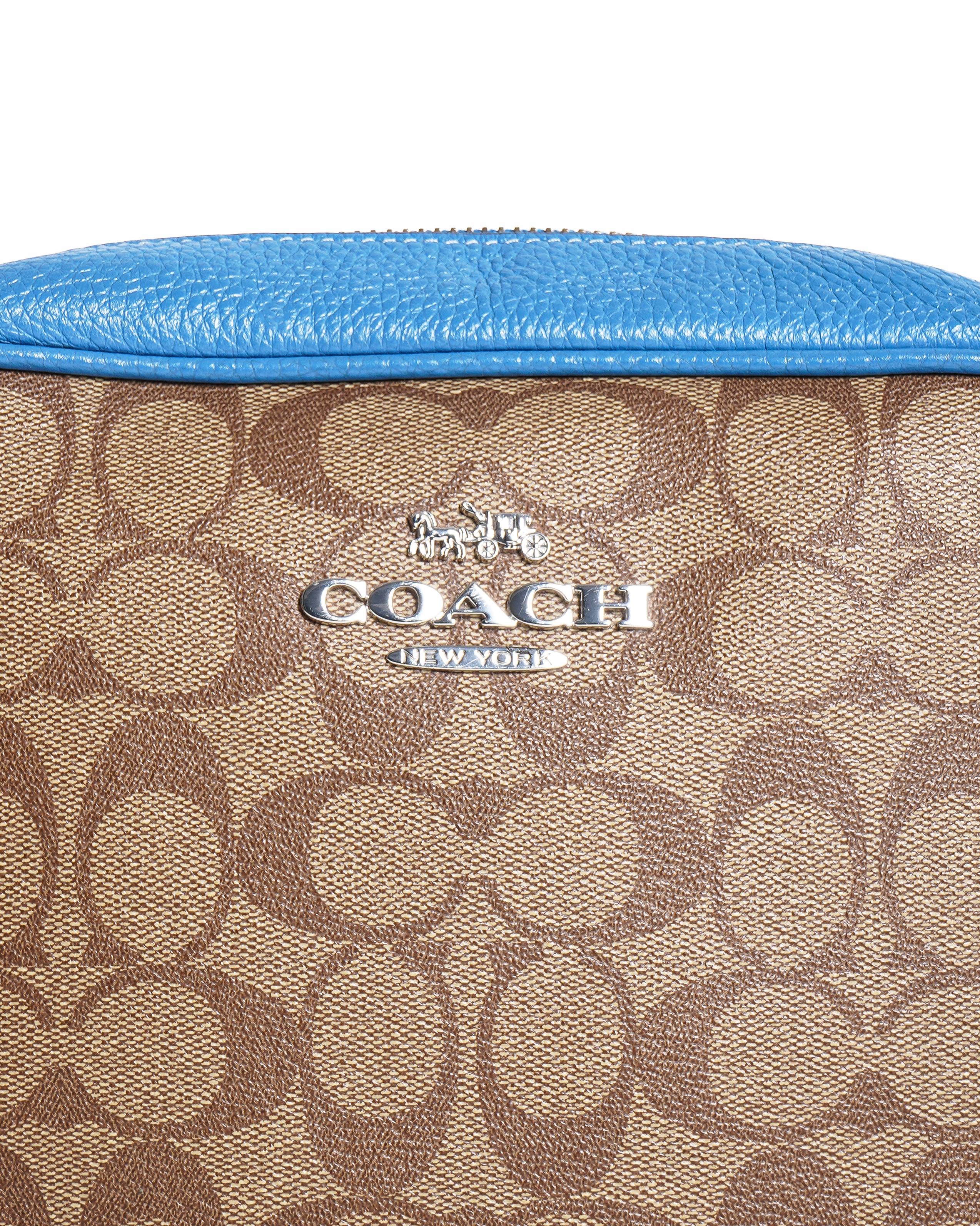 Coach Monogram Jamie Crossbody Bag In Blue