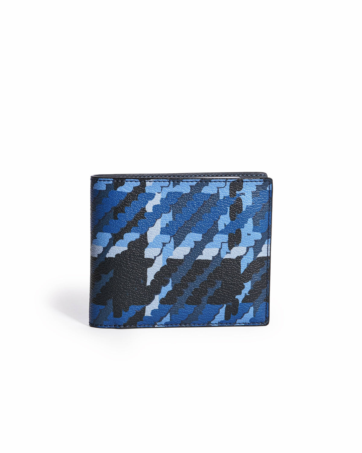 Coach Blue Plaid 3-in-1 Leather Bifold Wallet