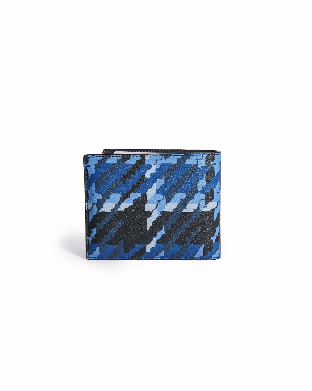 Coach Blue Plaid 3-in-1 Leather Bifold Wallet