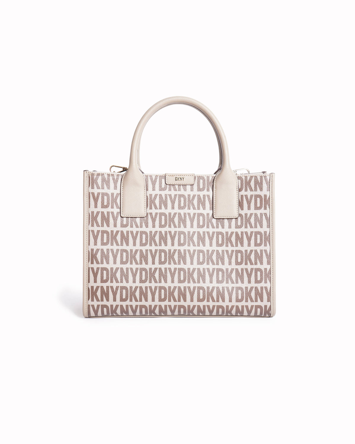 New DKNY grey & beige monogram tote bag
