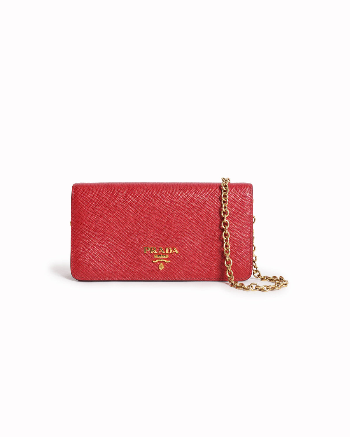 Prada 
Saffiano Mini Bandoliera Crossbody Bag