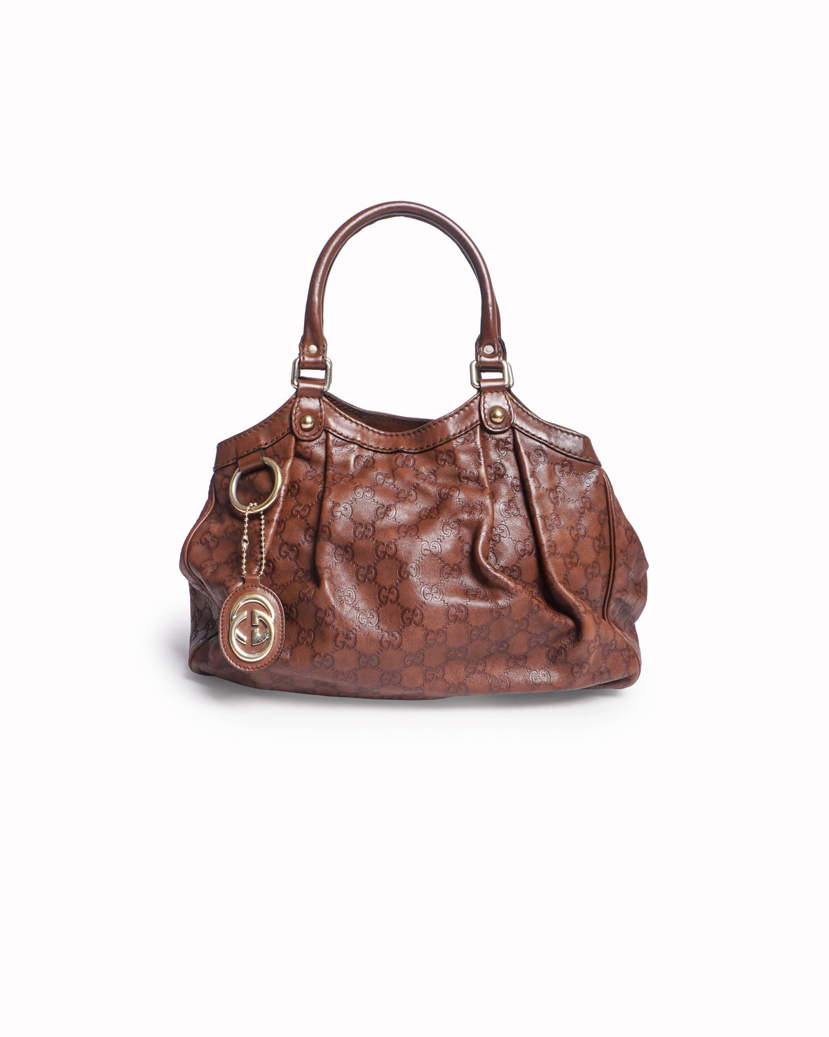Gucci Sukey Brown Guccissima Leather Tote Bag