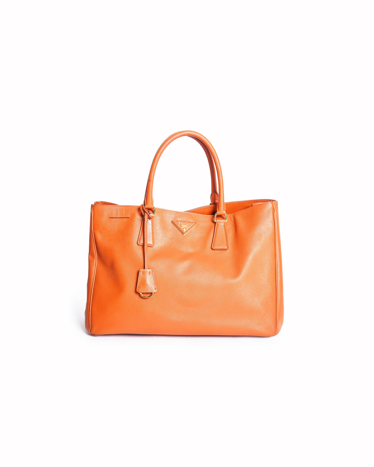 Prada Orange Saffiano Galleria Tote