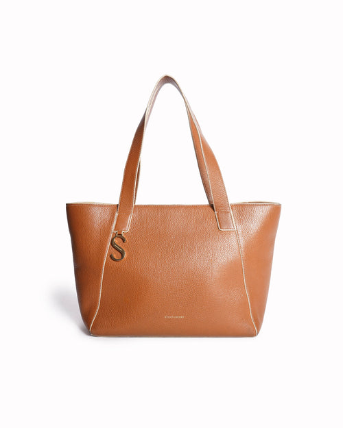 Strathberry Cabas Zip Grain Leather Tote Bag