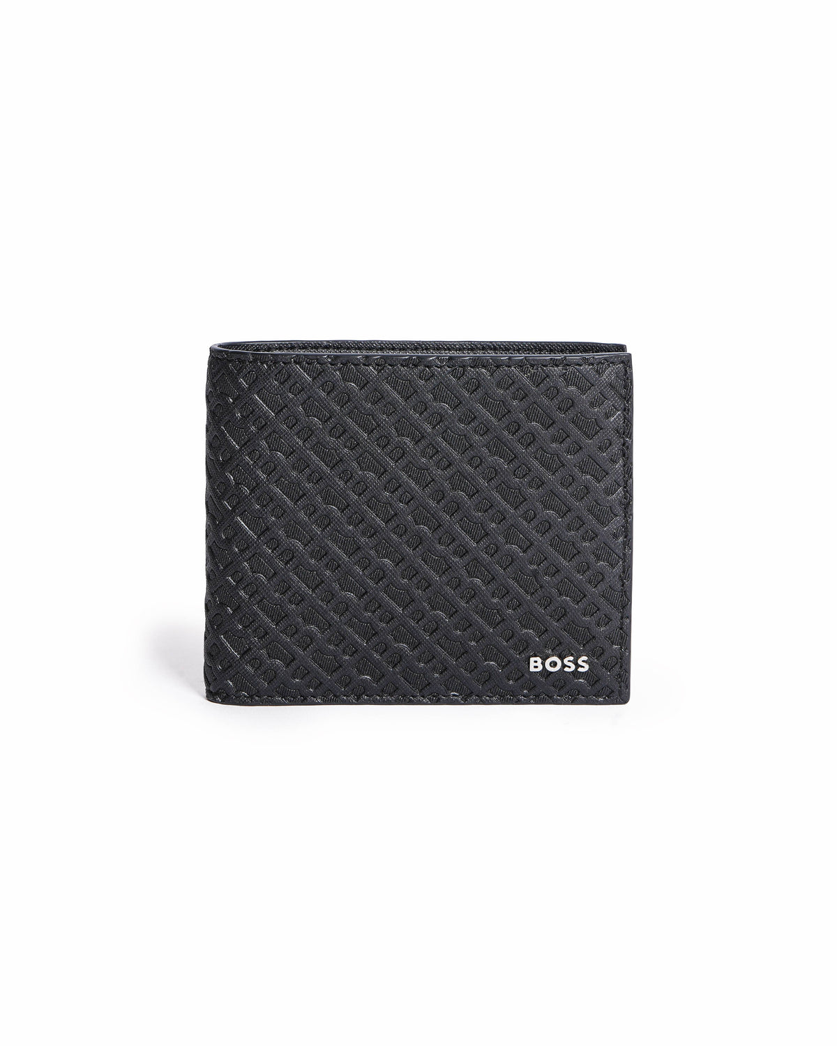 Boss Black Monogram Leather Wallet & Card Holder Set