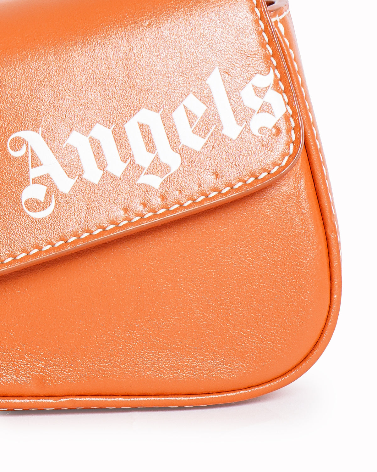 Palm angels Mini Crash Asymmetric Beaded Shoulder Bag in Leather