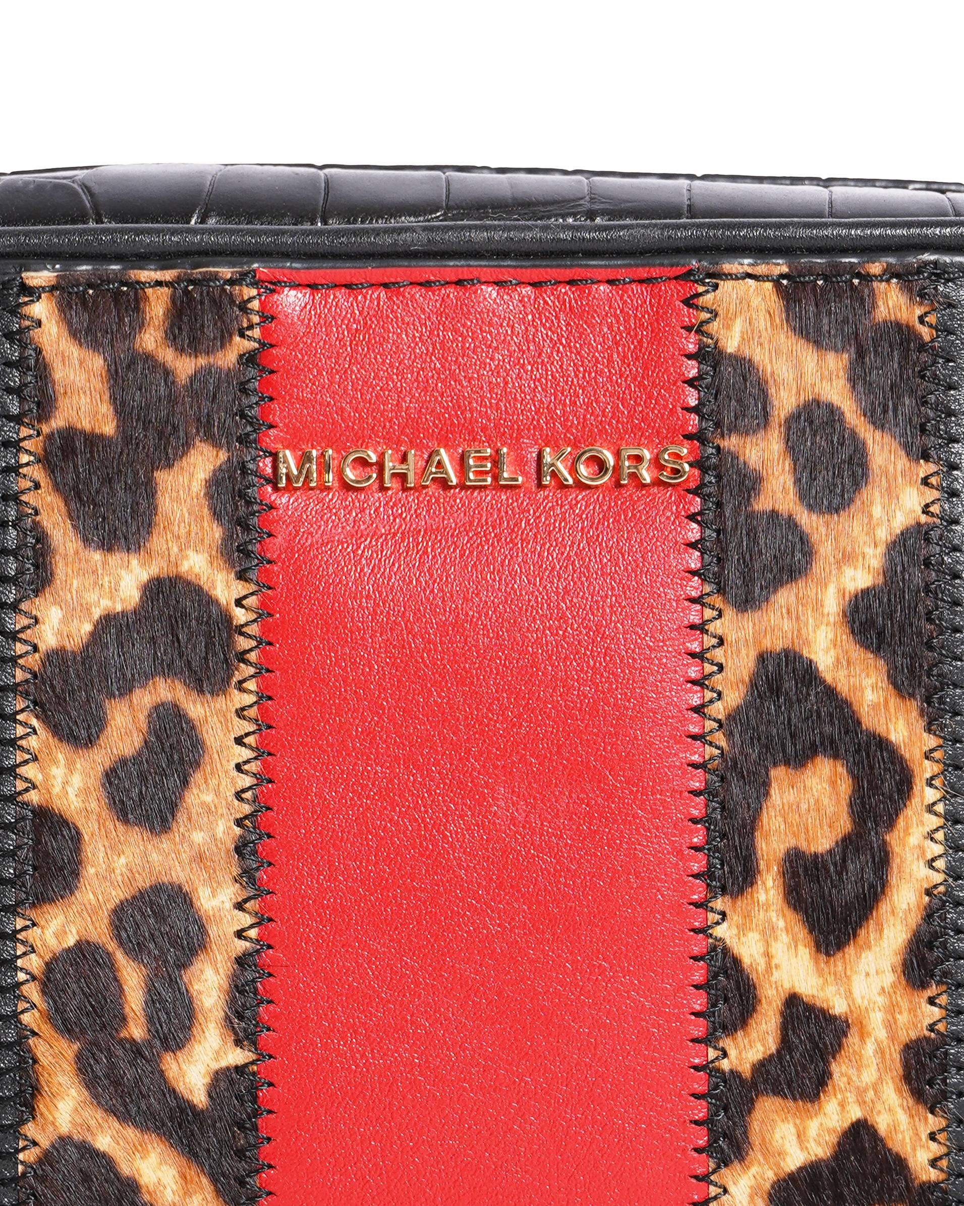 Michael Kors Leopard & Zebra Print Crossbody Bag