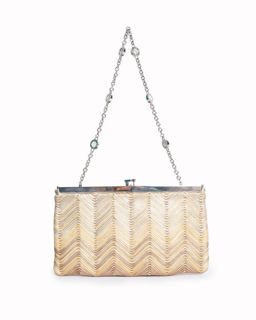 Bvlgari Gold-tone shoulder bag