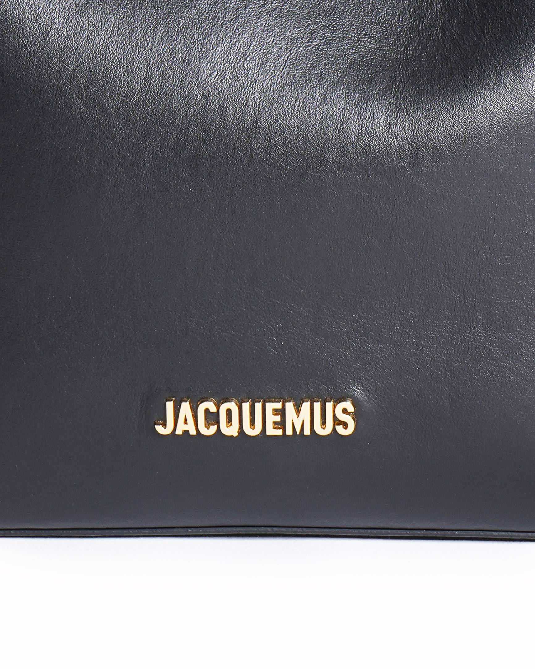 Jacquemus Black Leather Le Regalo Bucket Bag