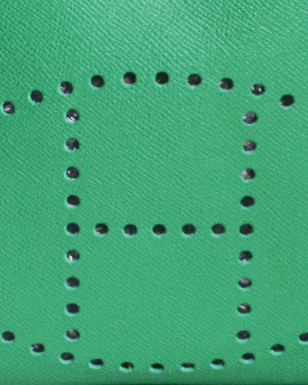 Hermès Green Leather Evelyne PM Shoulder Bag