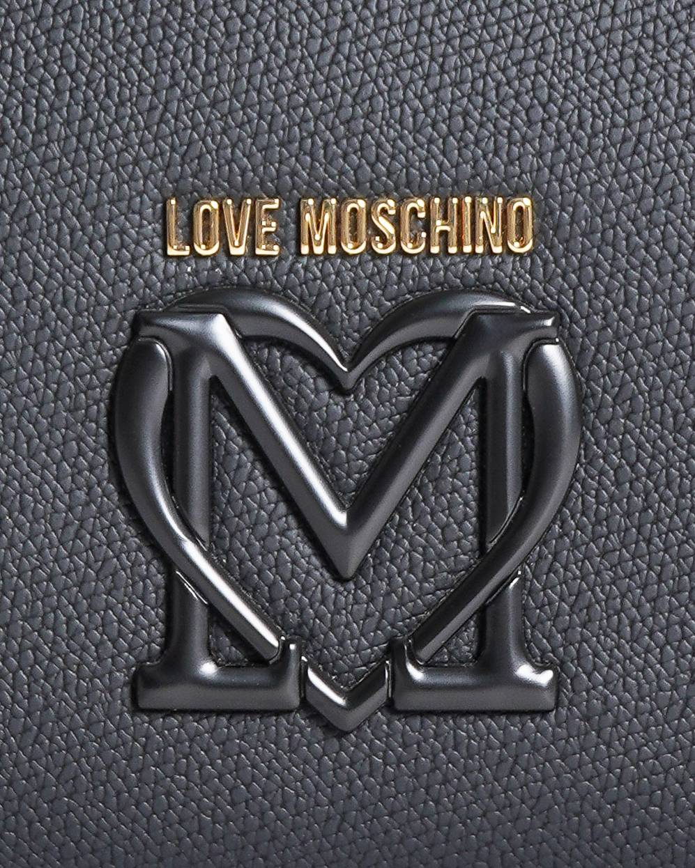 Love Moschino Black Braided Edge Tote Bag