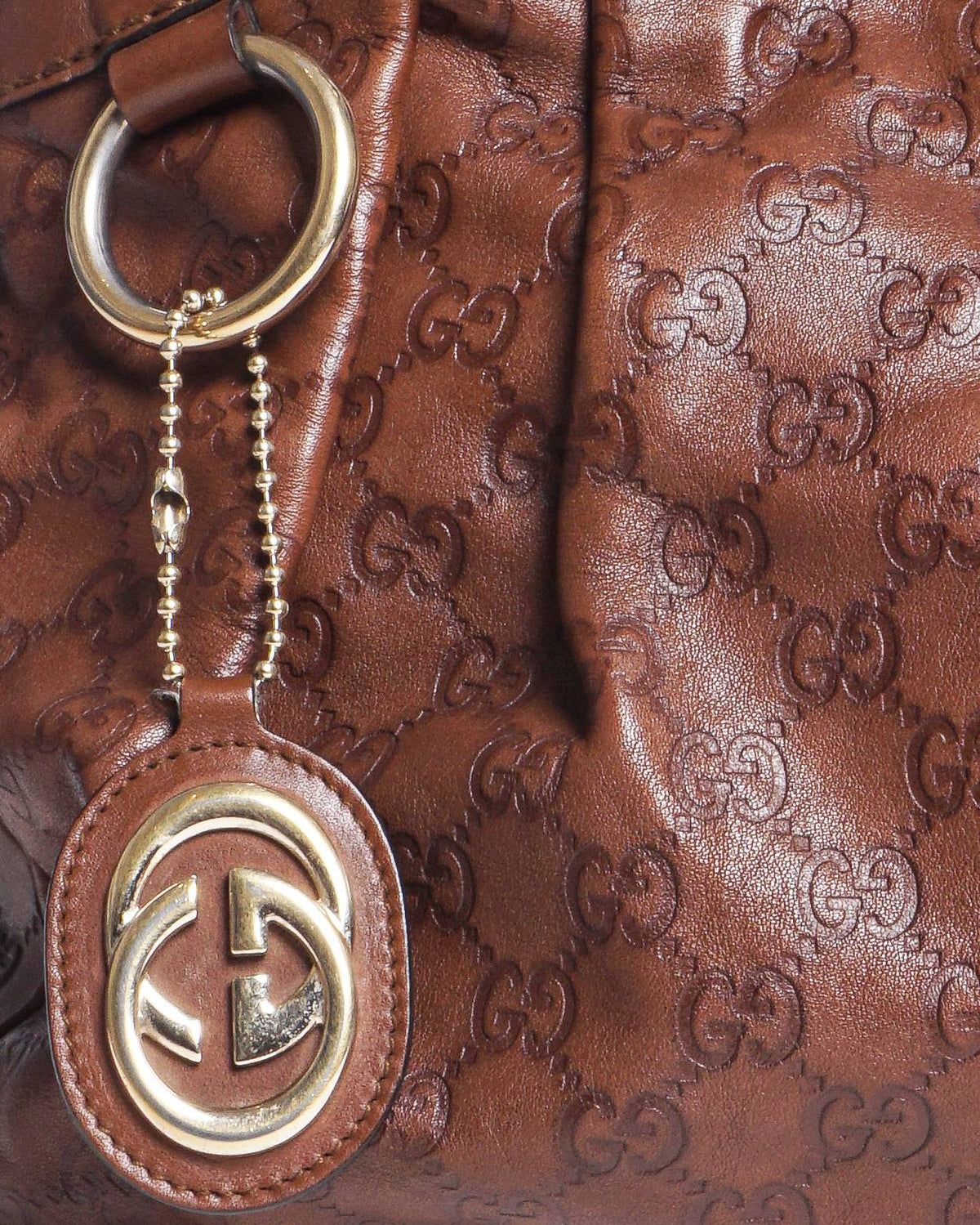Gucci Sukey Brown Guccissima Leather Tote Bag