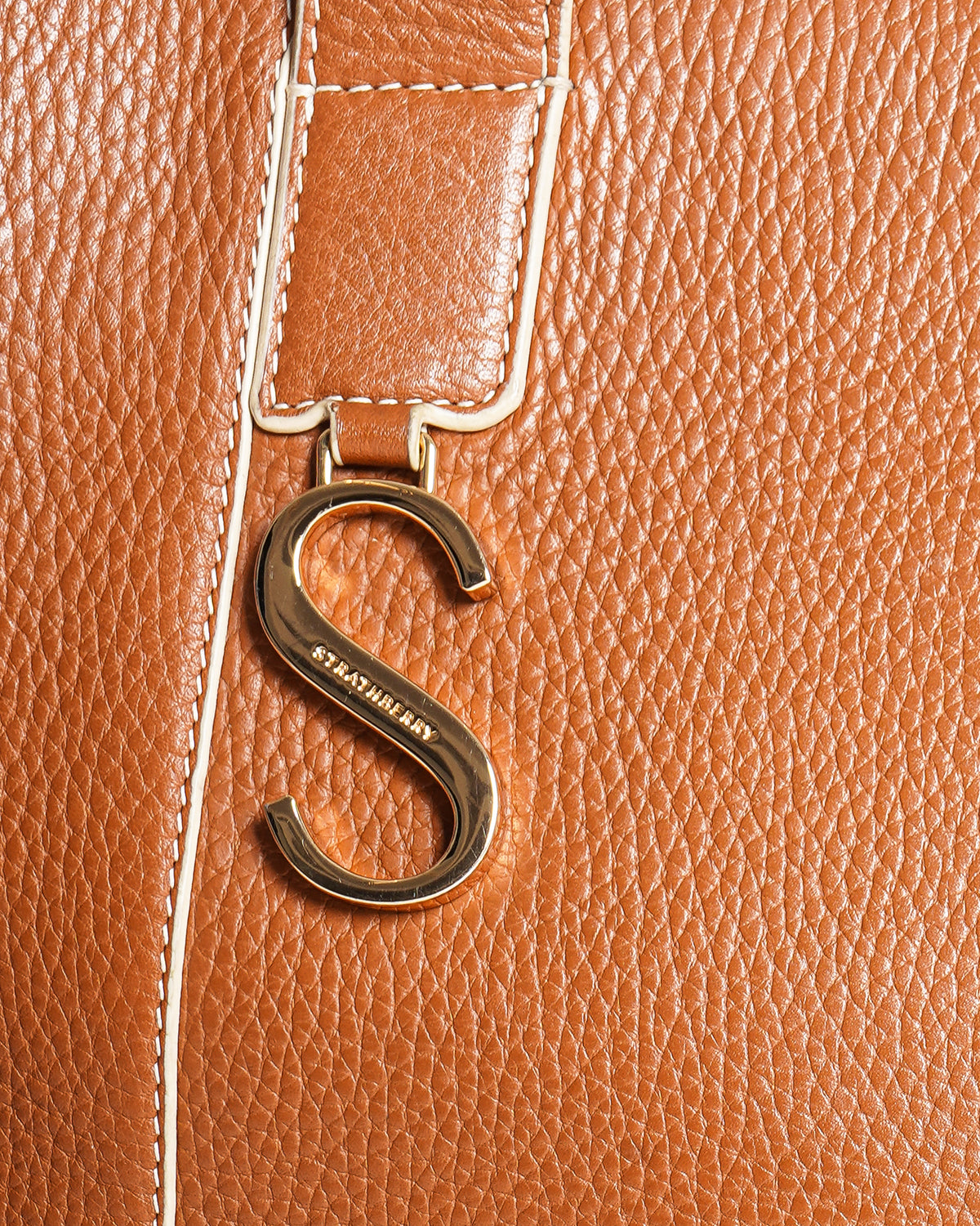 Strathberry Cabas Zip Grain Leather Tote Bag