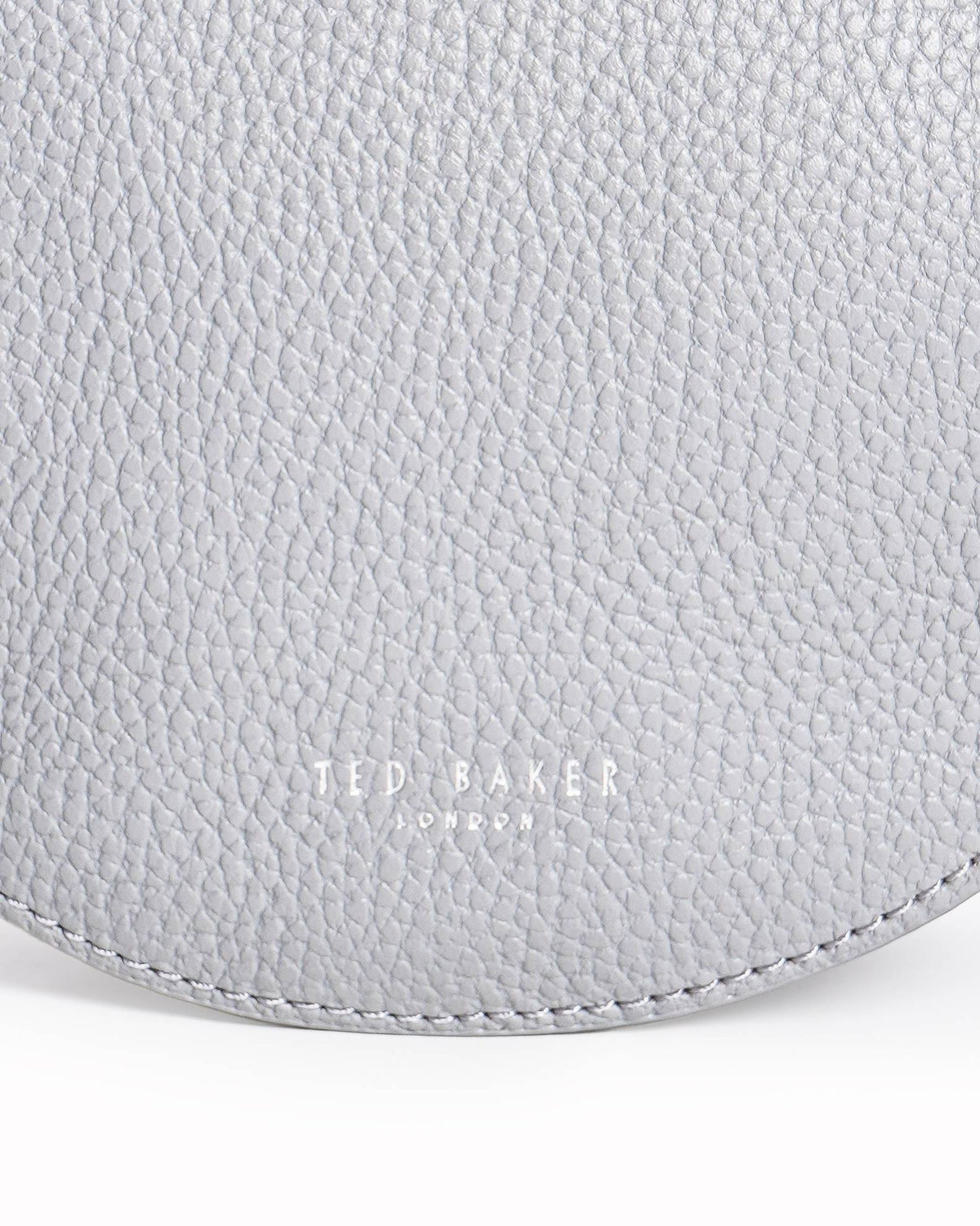 Ted Baker Fiorel Grey Leather Ring Handle Crossbody Bag