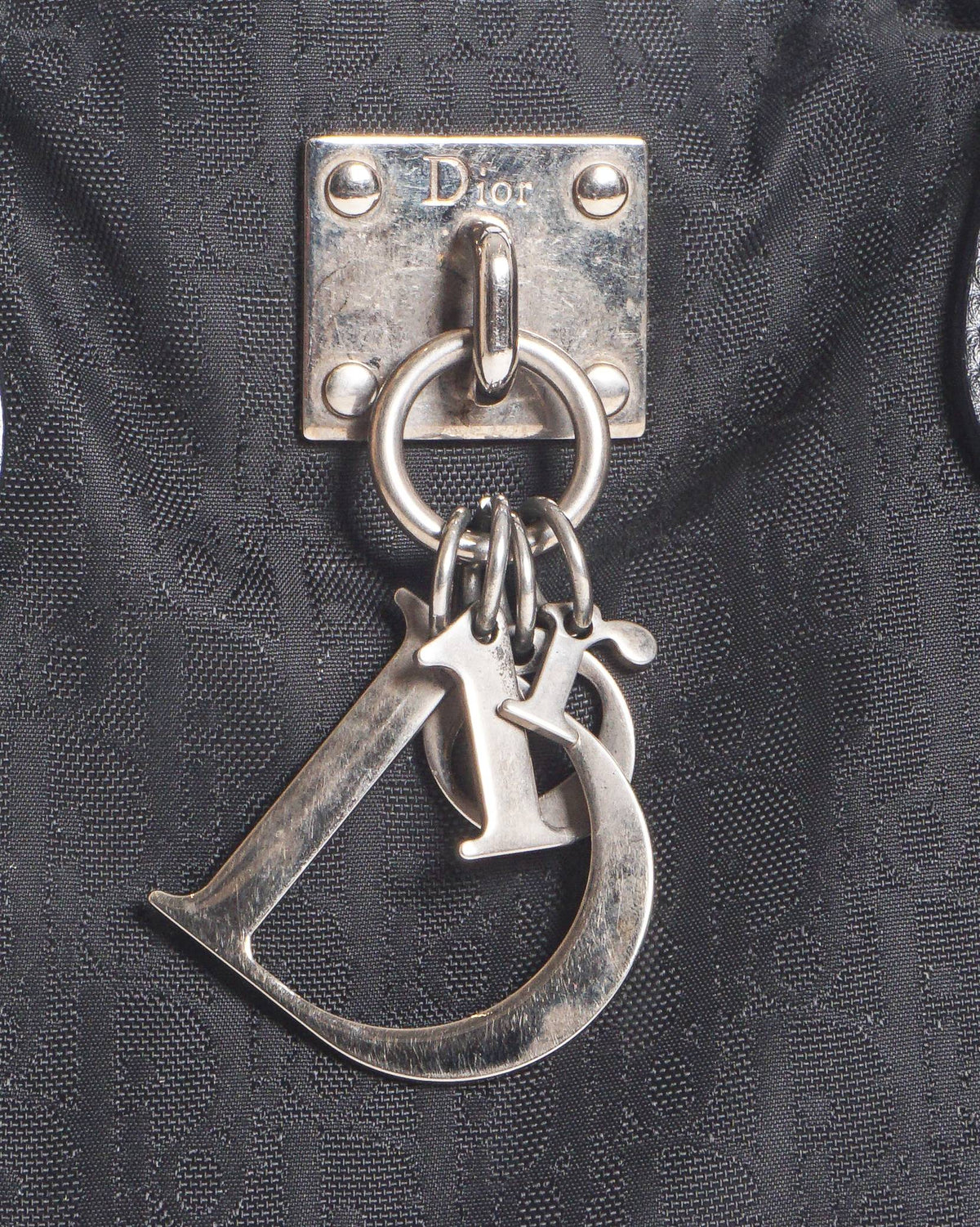 Dior Black Diorissimo Monogram Canvas Charming Satchel Bag