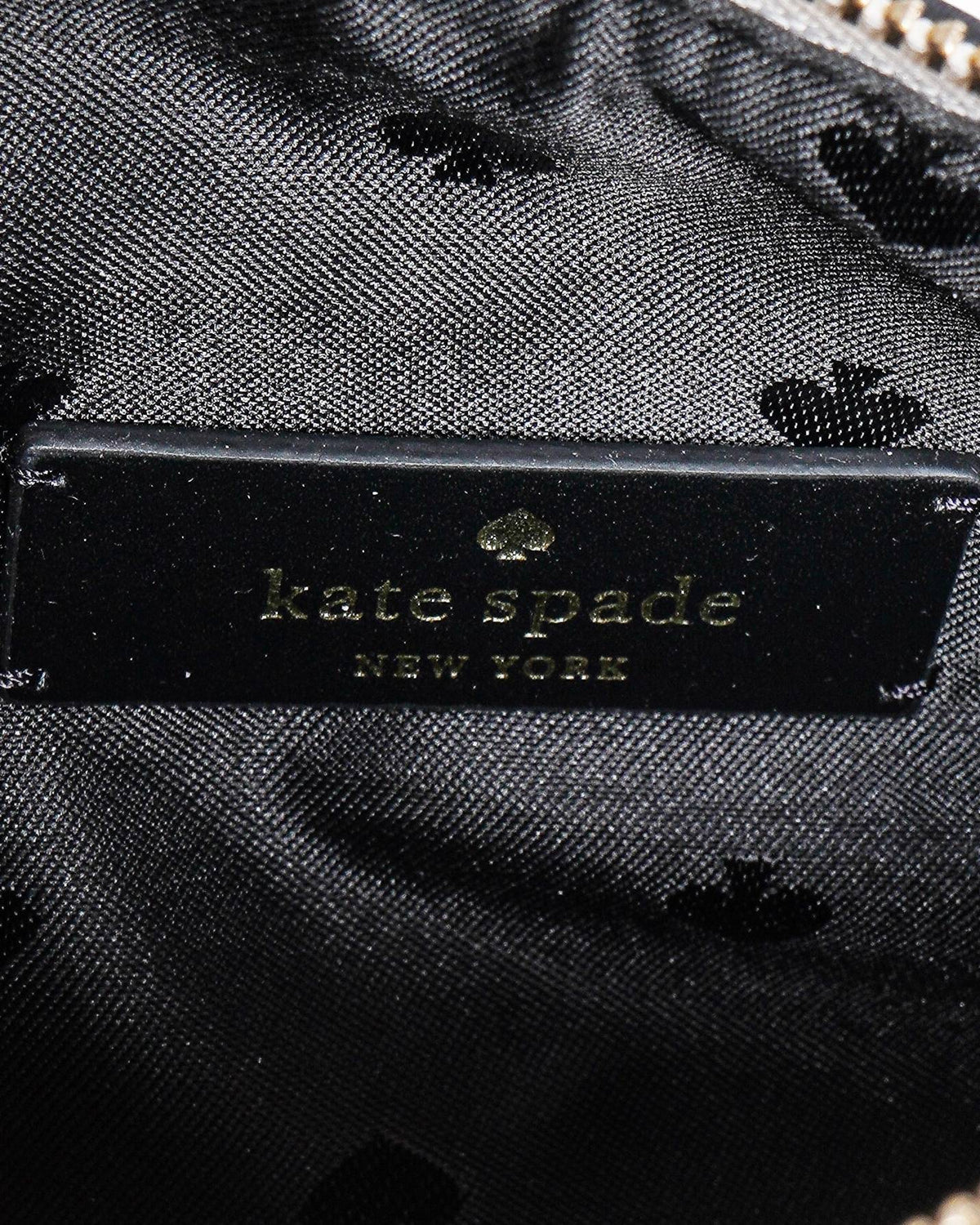 Kate Spade Claude Dog Dachshund Houndstooth Canvas Leather Crossbody Bag