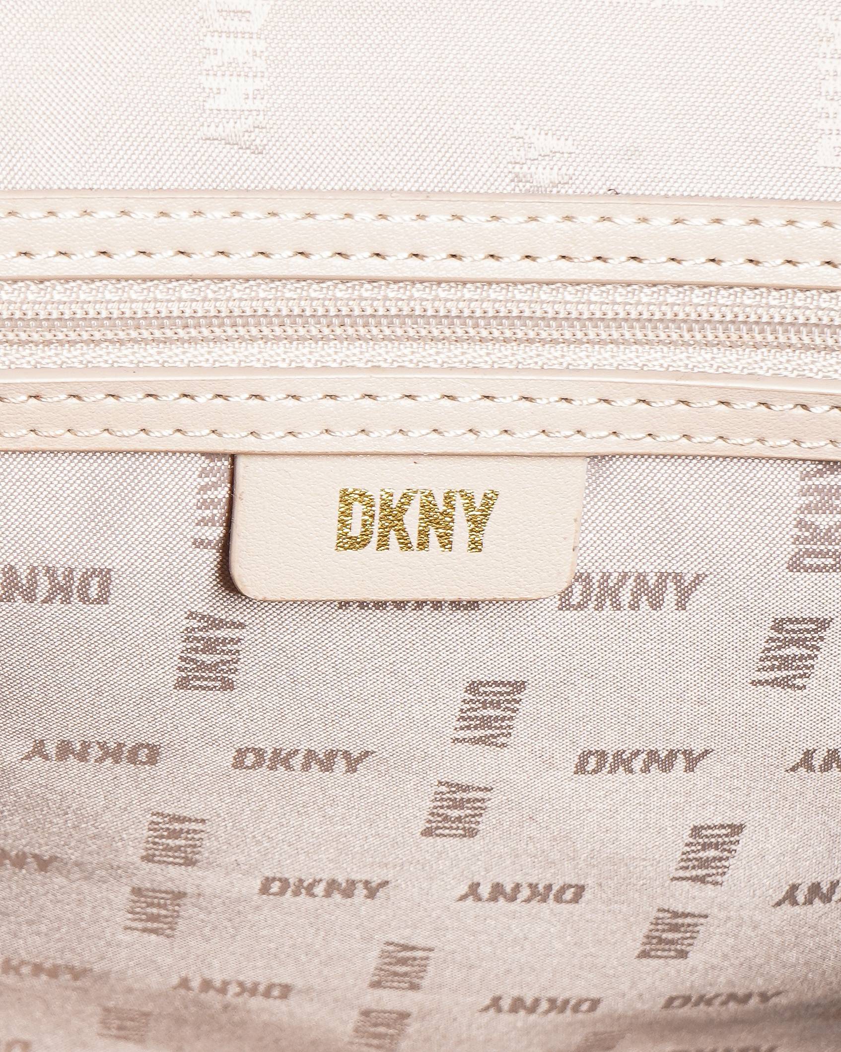 New DKNY grey & beige monogram tote bag