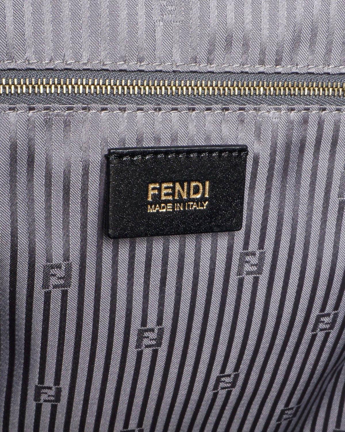 Fendi Vitello Elite Large 2Jours Grey Tote