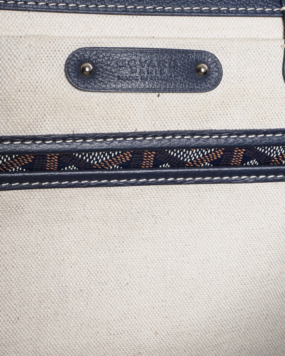 Goyard Goyardine Saigon Tote Bag Navy