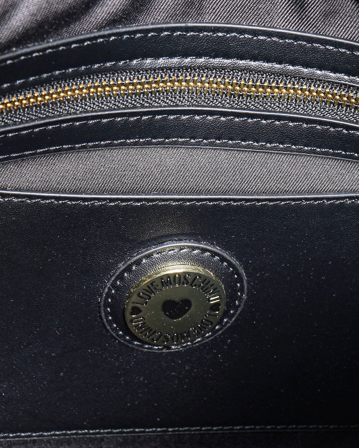 Love Moschino Black Braided Edge Tote Bag