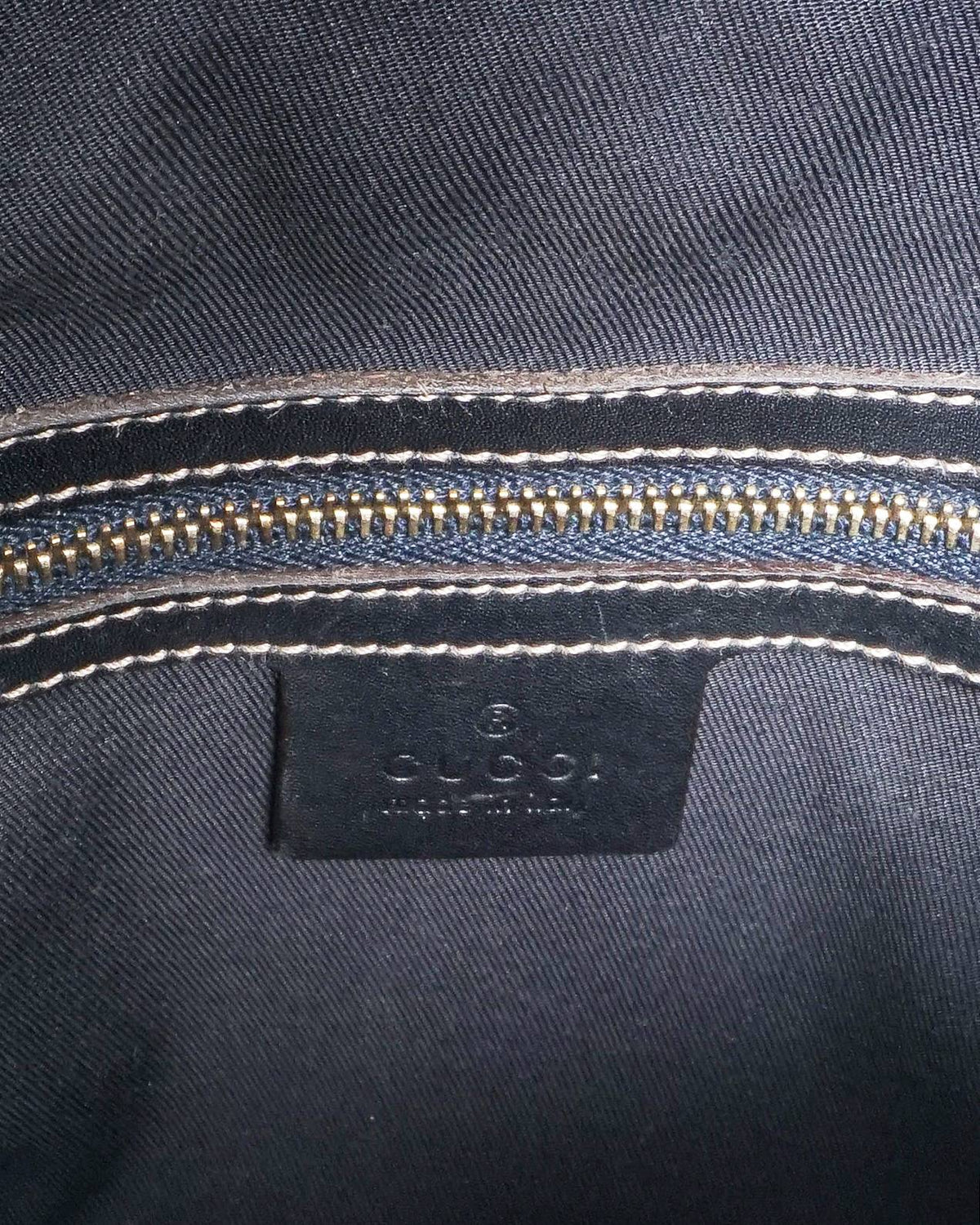Gucci Black Guccissima Leather Treasure Boston Bag