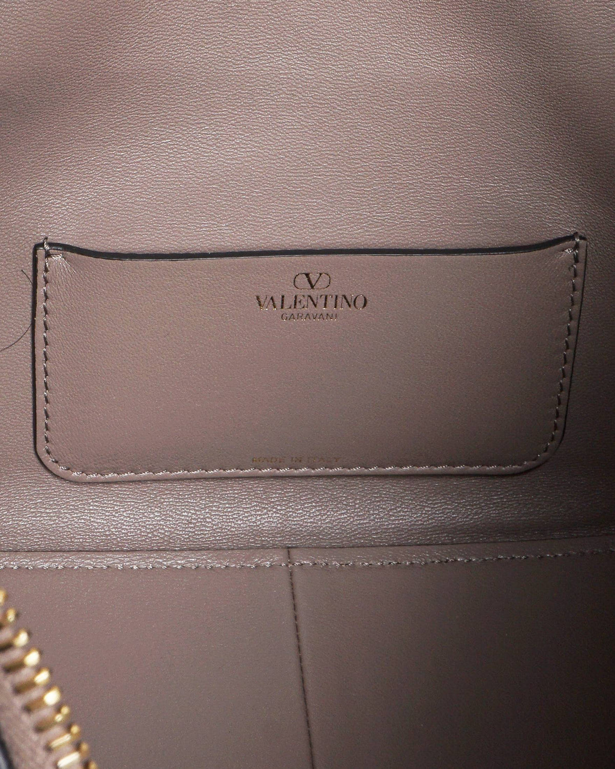 Valentino VLogo Moon Beige Nappa Leather Hobo Bag