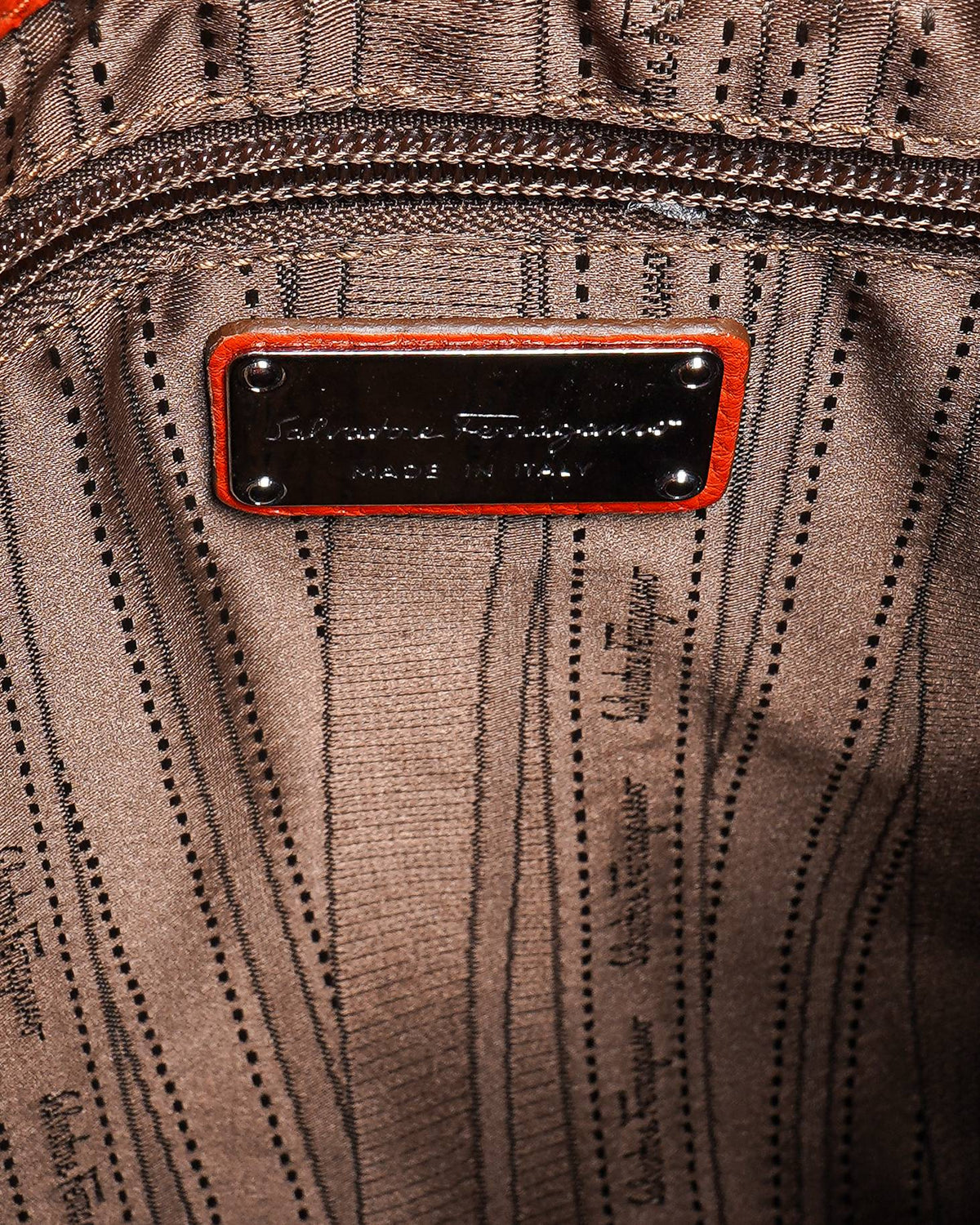 Salvatore Ferragamo Gancini Pebbled Leather Crossbody Messenger Bag