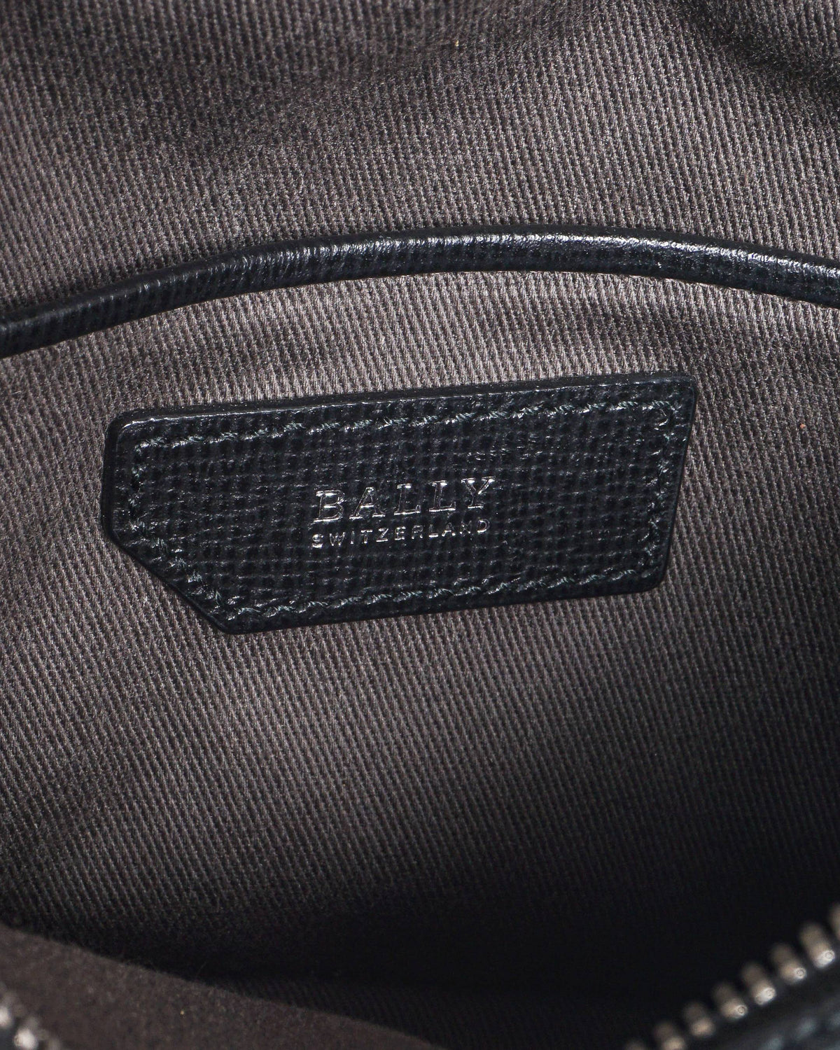 Bally Black Textured Leather Alford Small Crossbody Bag