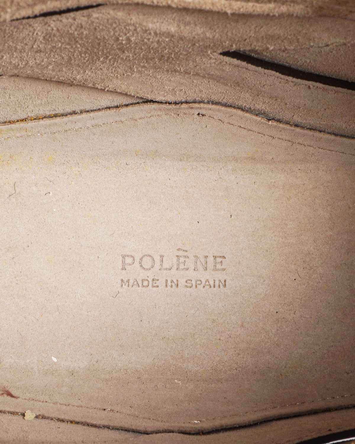 Polène Nodde Burgundy Calf Leather Crossbody Bag