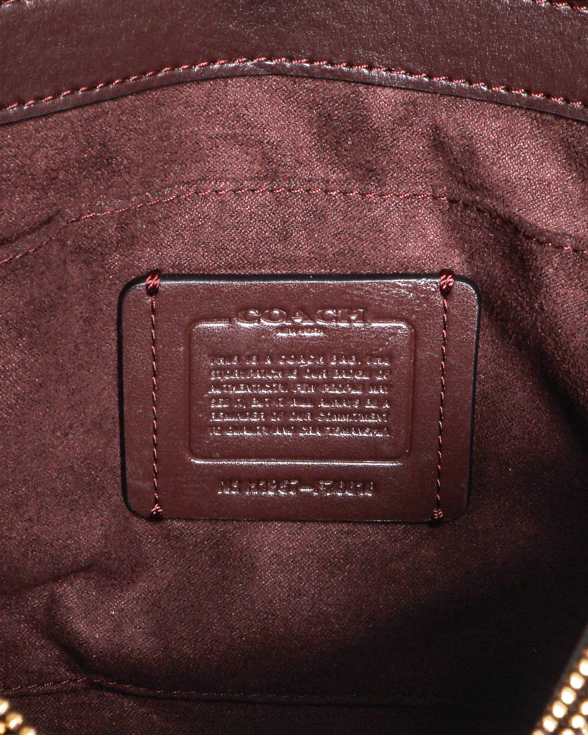 Coach Cassie Black Pebbled Leather Shoulder Bag