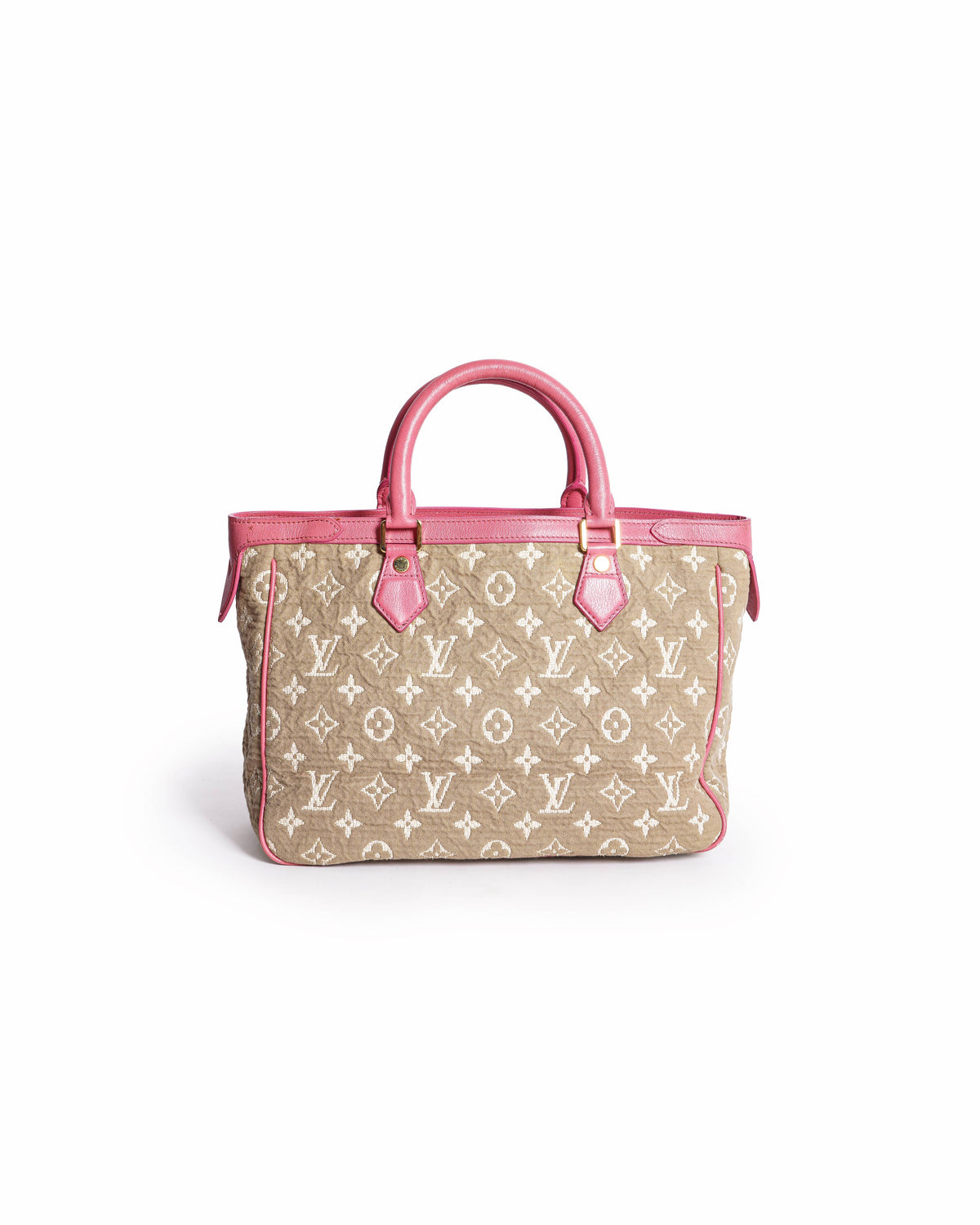 Louis Vuitton Pink & Beige Sabbia Top Handle Bag
