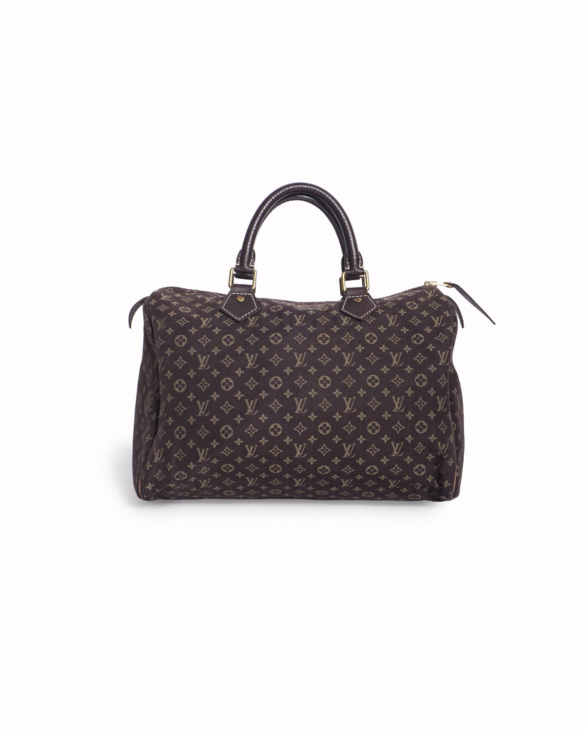 Louis Vuitton Brown Monogram Small Lin Speedy 30 Bag