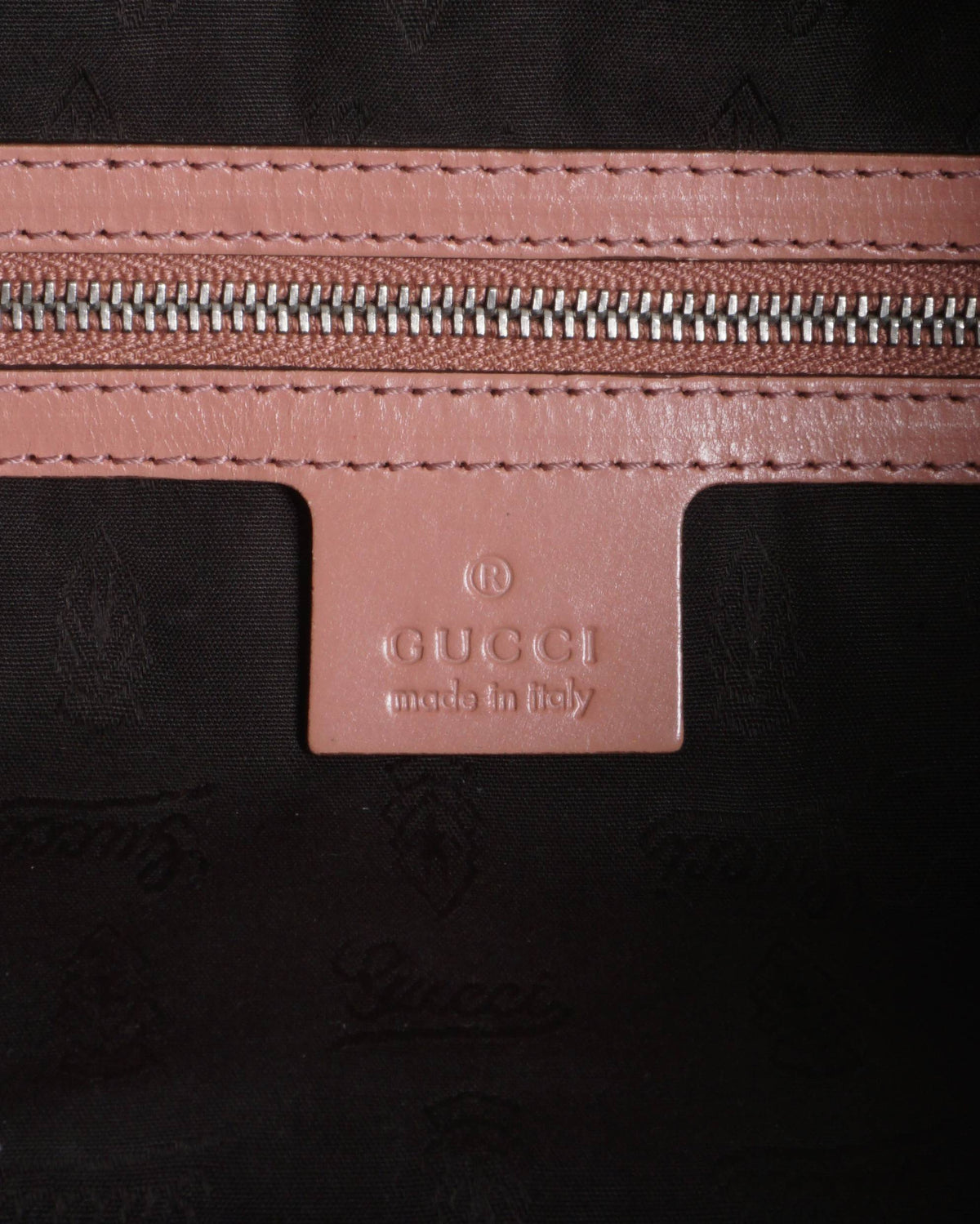 Gucci Vintage GG Canvas Pink Leather Trim Shoulder Bag