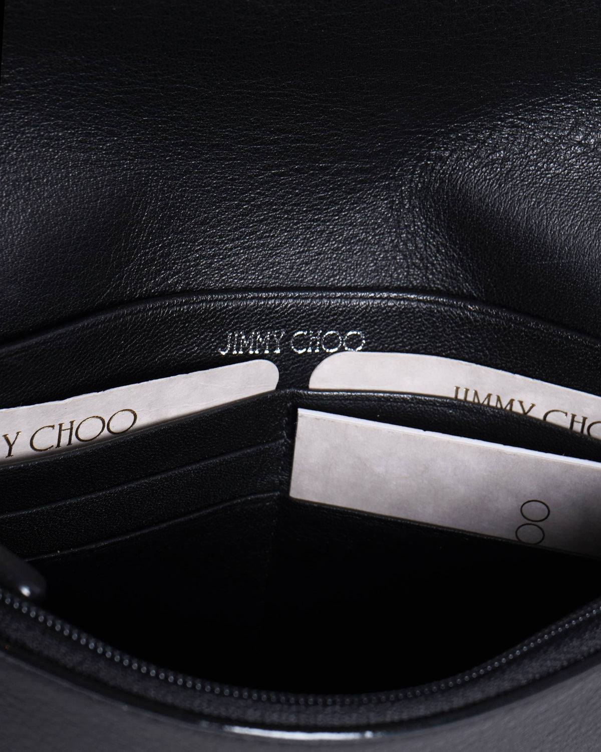 New Jimmy Choo Cheri Wallet with Chain Leather Crossbody Bag