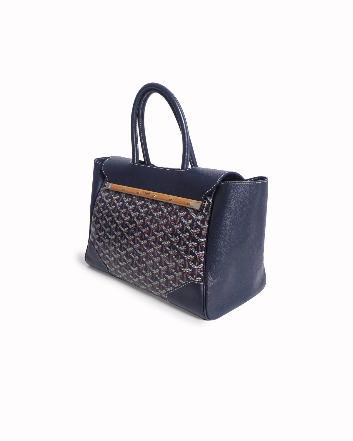 Goyard Goyardine Saigon Tote Bag Navy